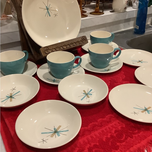 Mid-Century Modern Atomic Starburst, Hopscotch Salem North Star lot of 15, 1960 - Picture 6 of 13